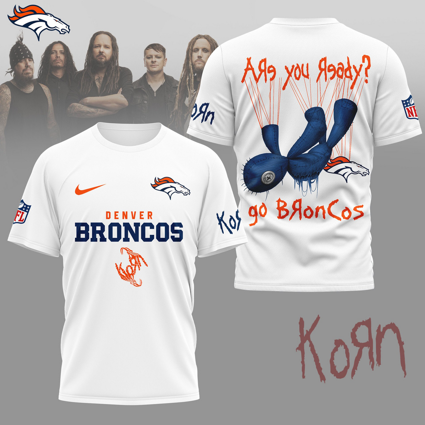 DB Premium NFL Korn Fan Shirt DDT CTND