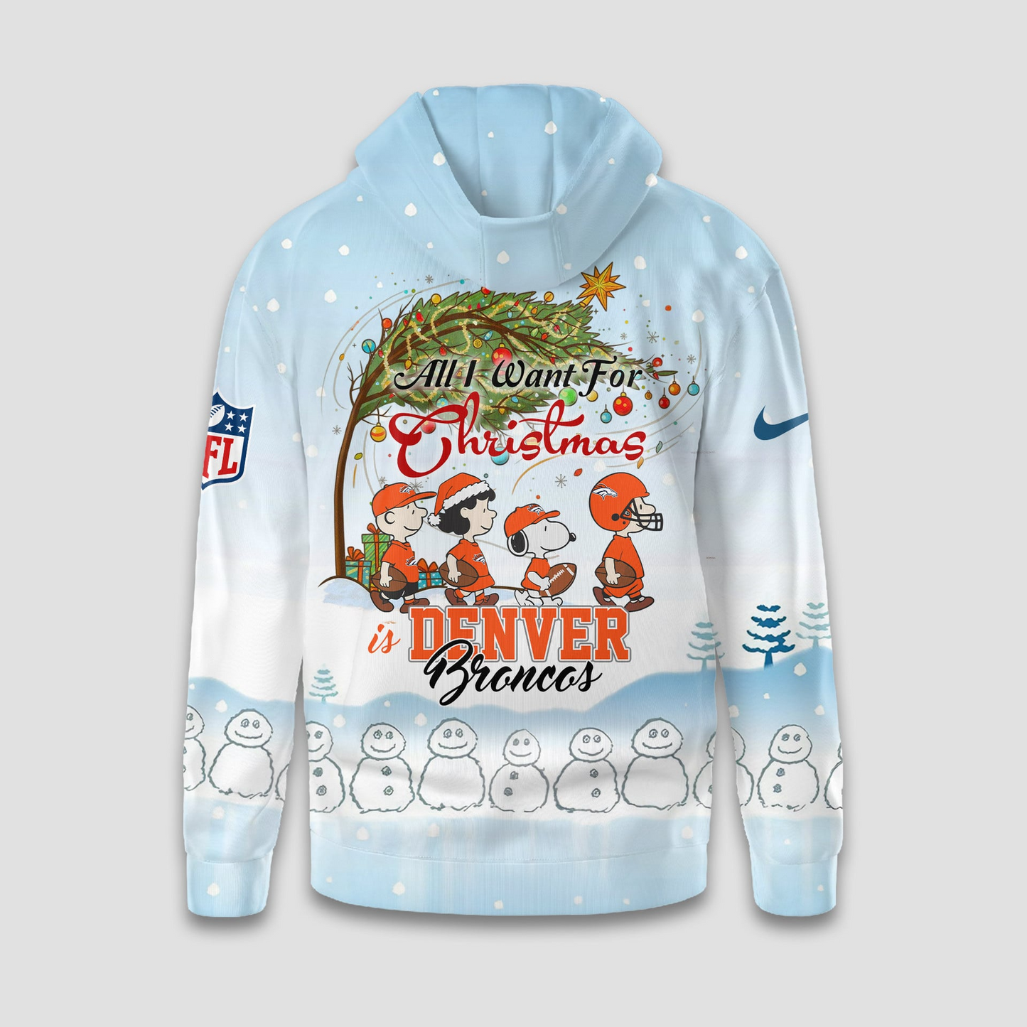 DB Premium NFL Peanuts Snow Day Hoodie DDT CTND