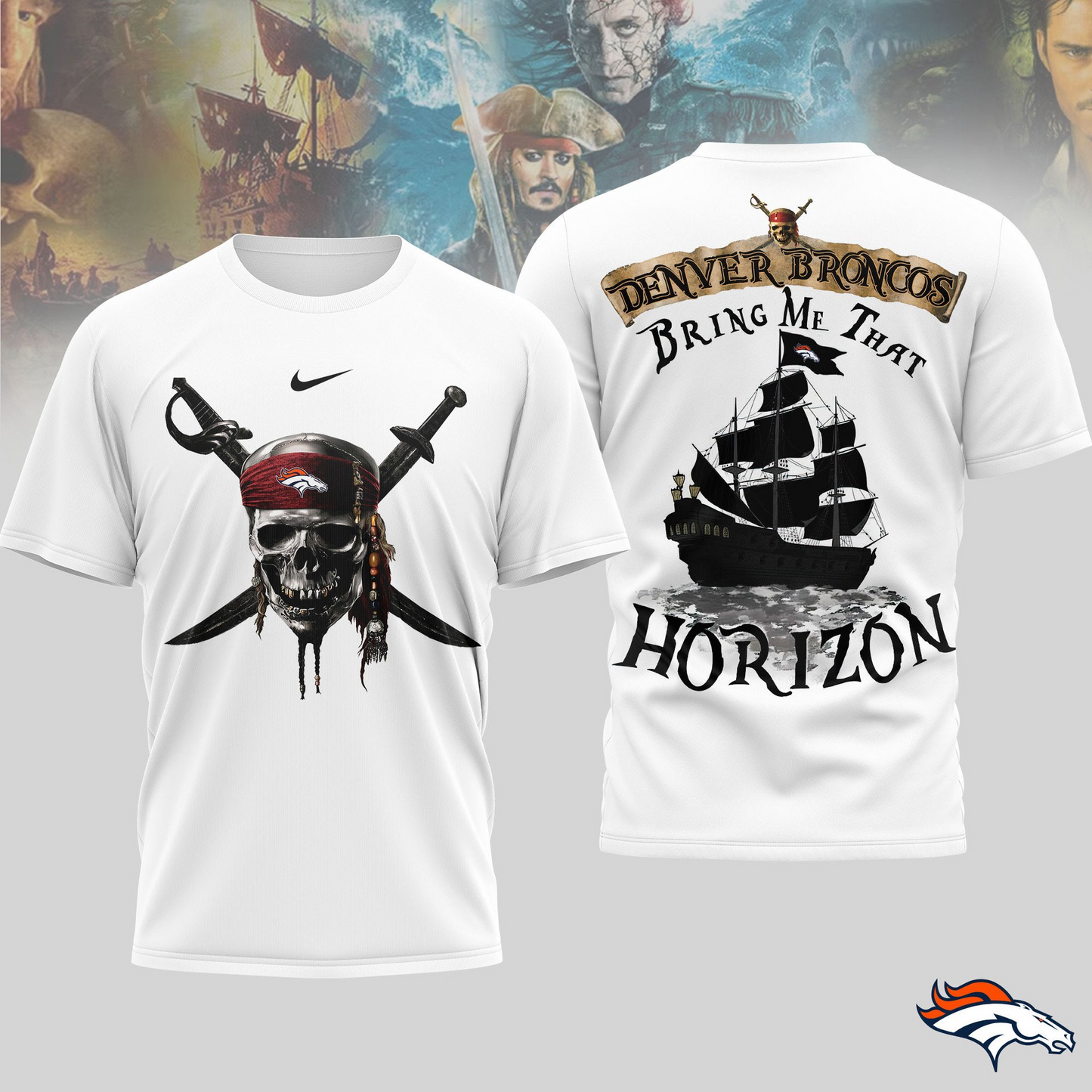DB Premium NFL Pirates Of The Caribbean 3D Shirt DDT NTL