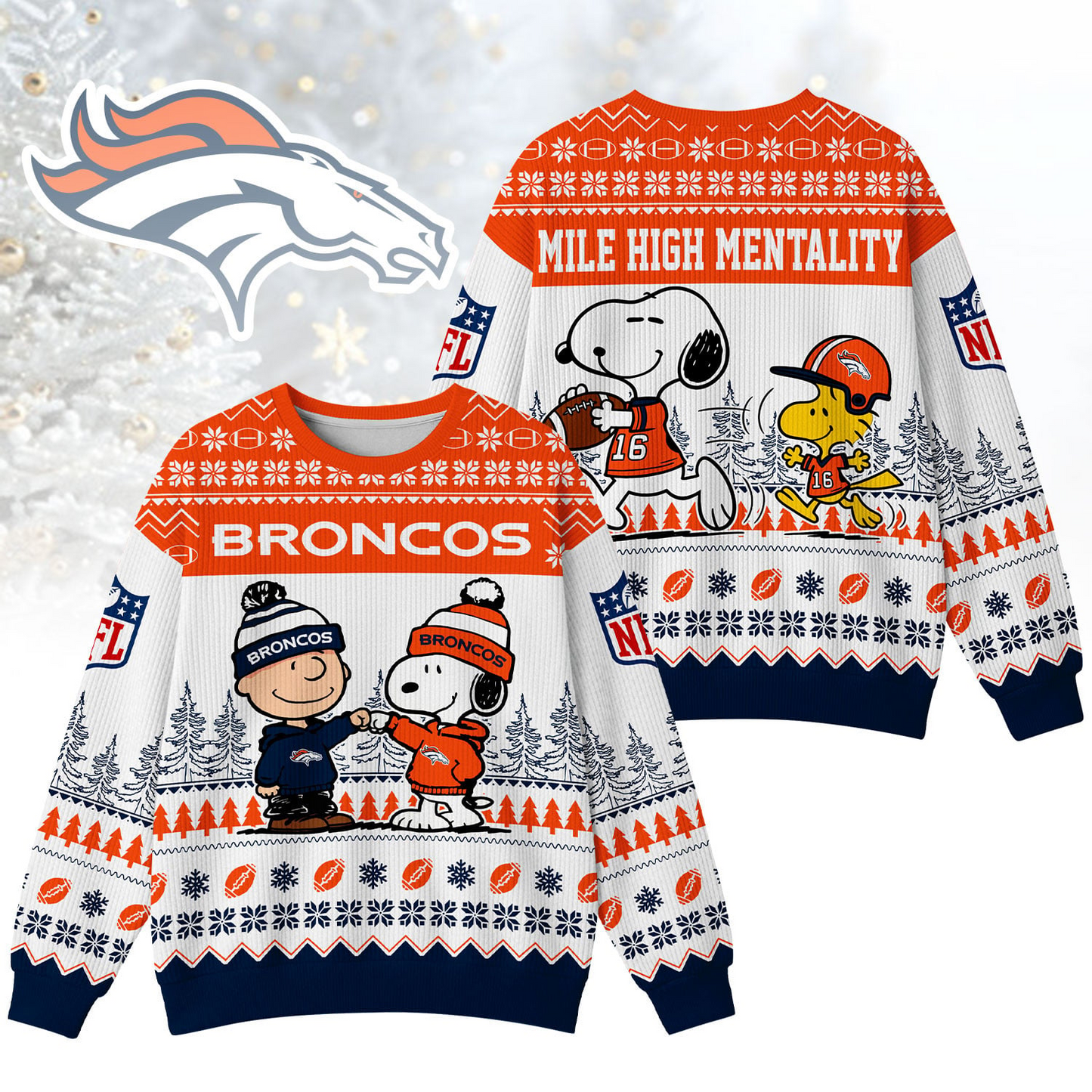 DB Premium NFL Snoopy Winter SweatShirt DDT CTND