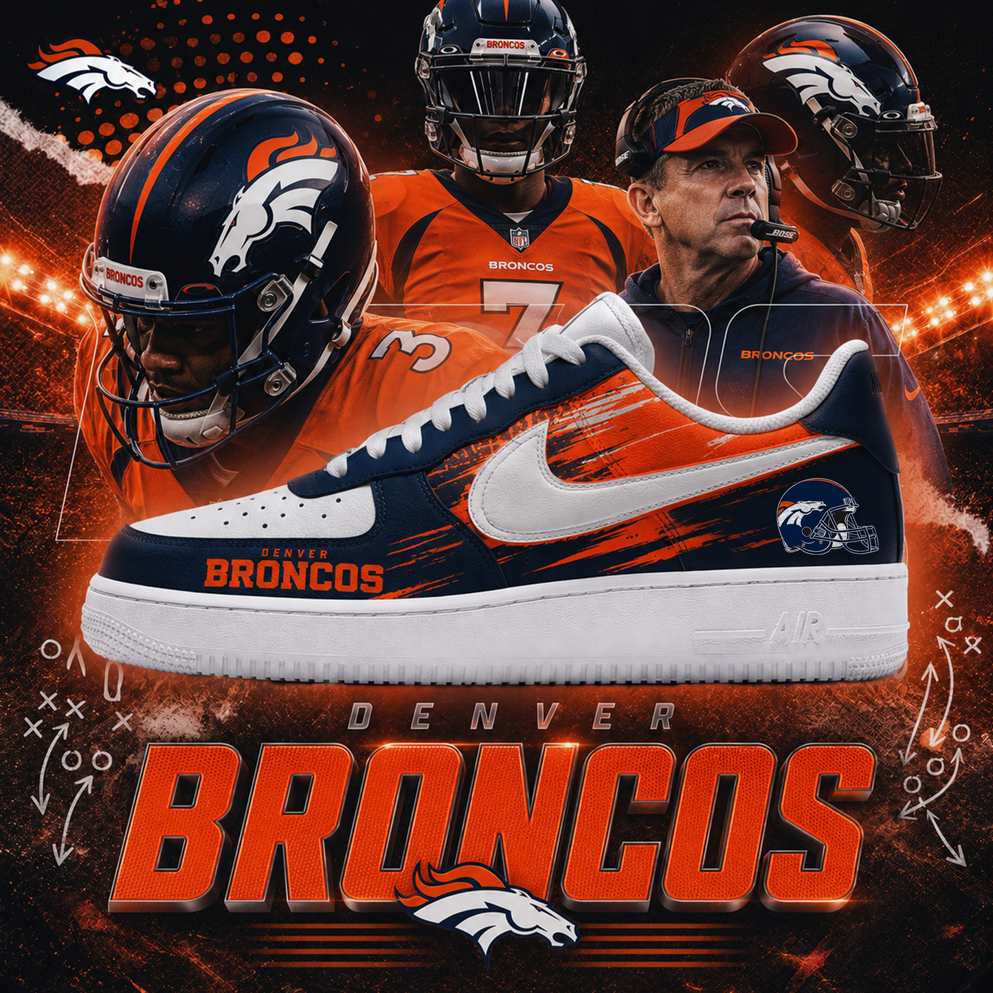 DB x NFL Luxury AF1 Sneakers