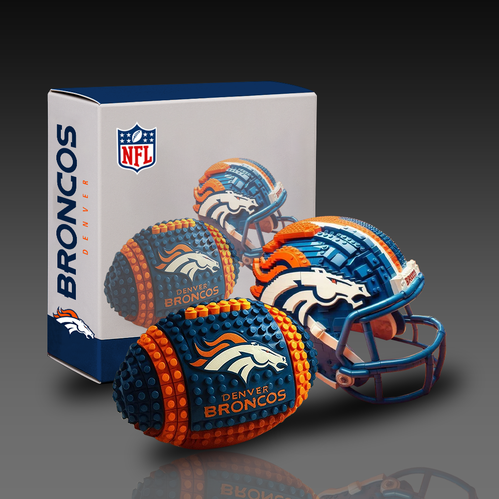 NFL Team Ball & Helmets Building Block Football Set DDT CTND