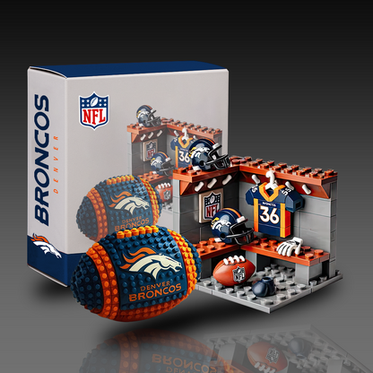 NFL Team Ball & Changing Room Building Block Football Set DDT CTND