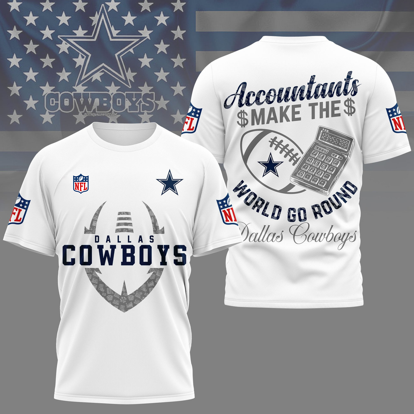 DC Premium NFL Accountant Pride Fan 3D Shirt DDT CTND