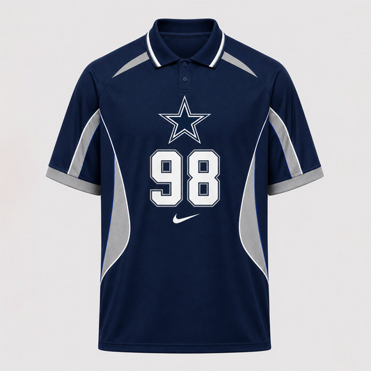 DC Premium NFL Custom Number Sports Style Polo Shirt