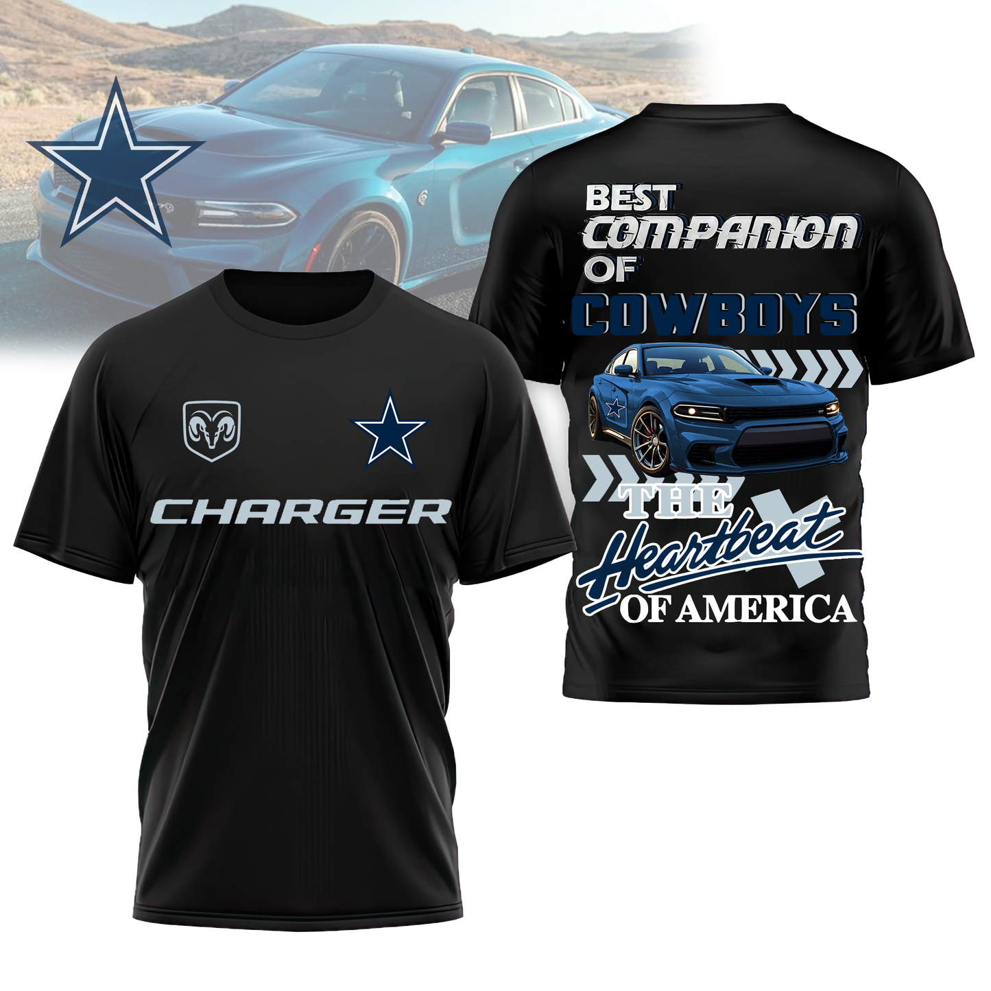 DC Premium NFL DC Car 3D Shirt DDT CTND