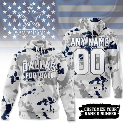 DC Premium NFL Gridiron Splash Personalized Hoodie DDT CTND