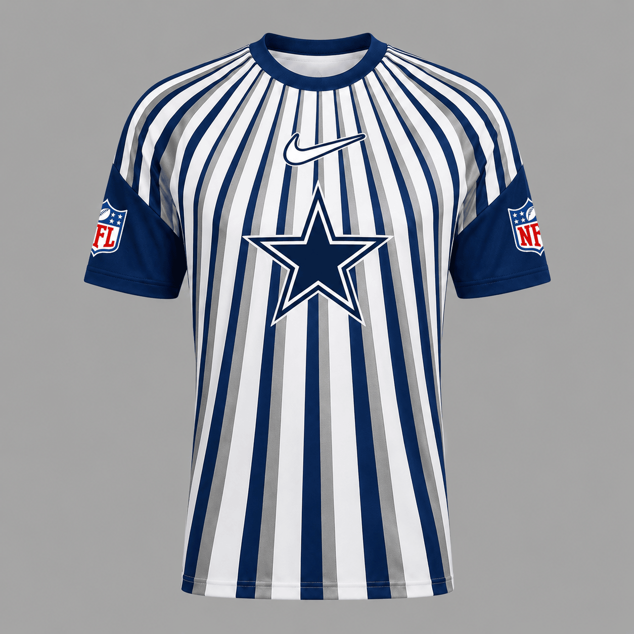 DC Premium NFL Men’s Athletic Vertical Stripe T-Shirt