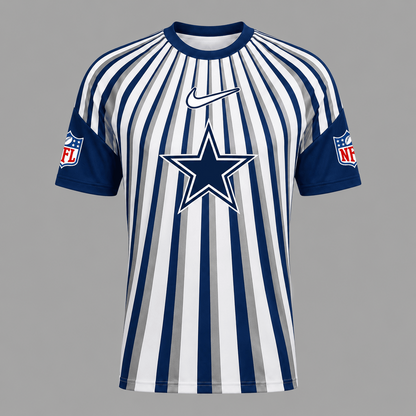 DC Premium NFL Men’s Athletic Vertical Stripe T-Shirt