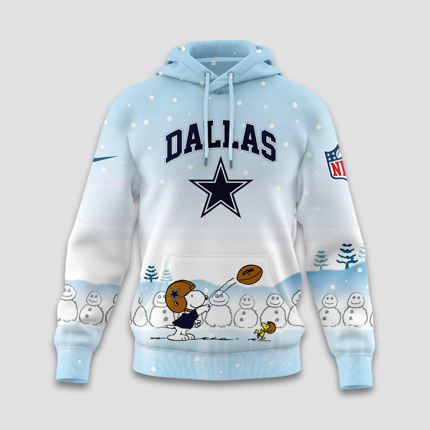 DC Premium NFL Peanuts Snow Day Hoodie DDT CTND