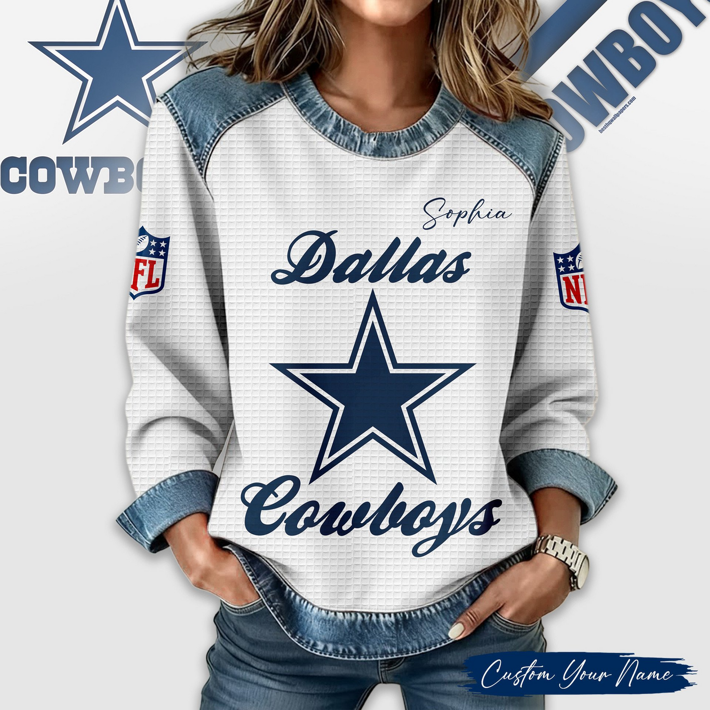 DC Premium NFL Print Casual Sweatshirt DDT CTND