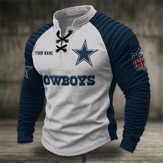 DC x NFL Men Stand Collar Long Sleeve Top DDT  CTND