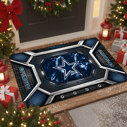 DC x NFL Personalized Sport Doormat, Gifts For Christmas DDT NTL