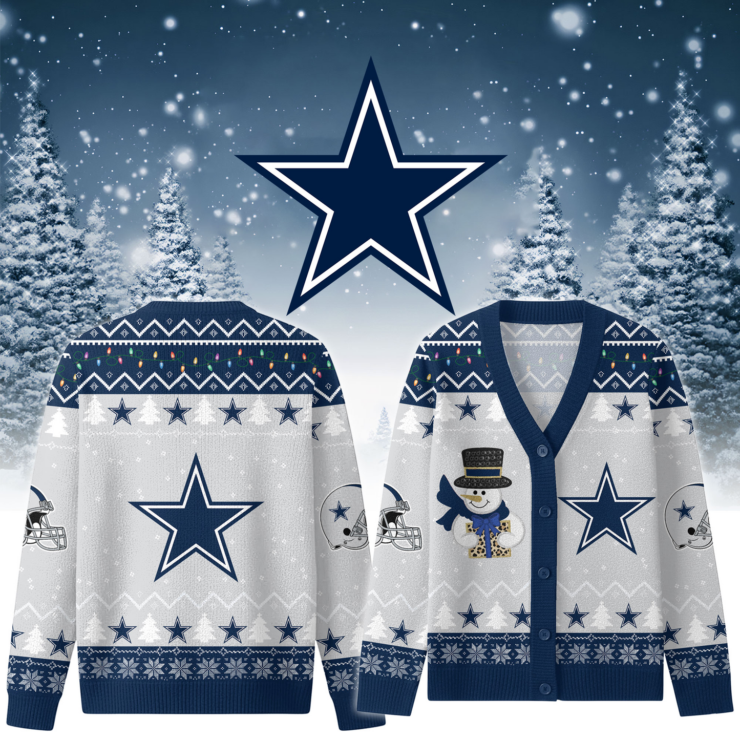 DC x NFL Premium Knitted Cardigan Jacket DDT CTND