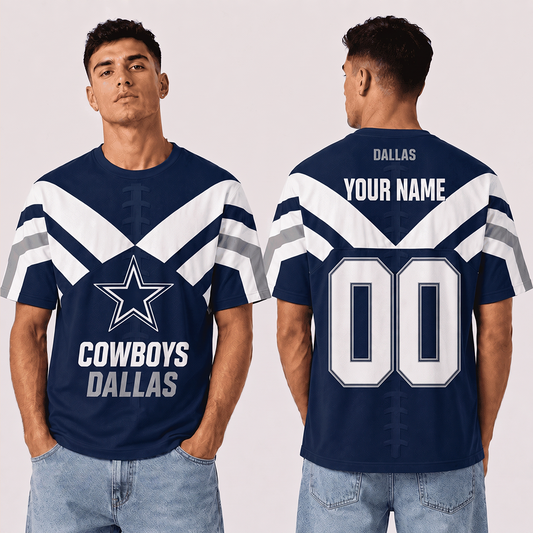 DC x NFL Premium T-Shirt 3D Personalized Gift For Fan