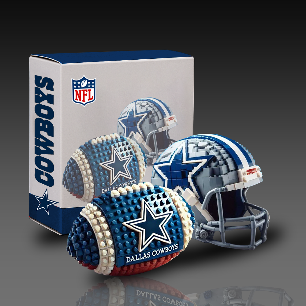 NFL Team Ball & Helmets Building Block Football Set DDT CTND