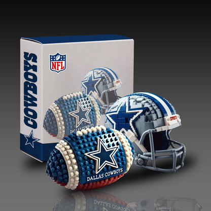 NFL Team Ball & Helmets Building Block Football Set DDT CTND