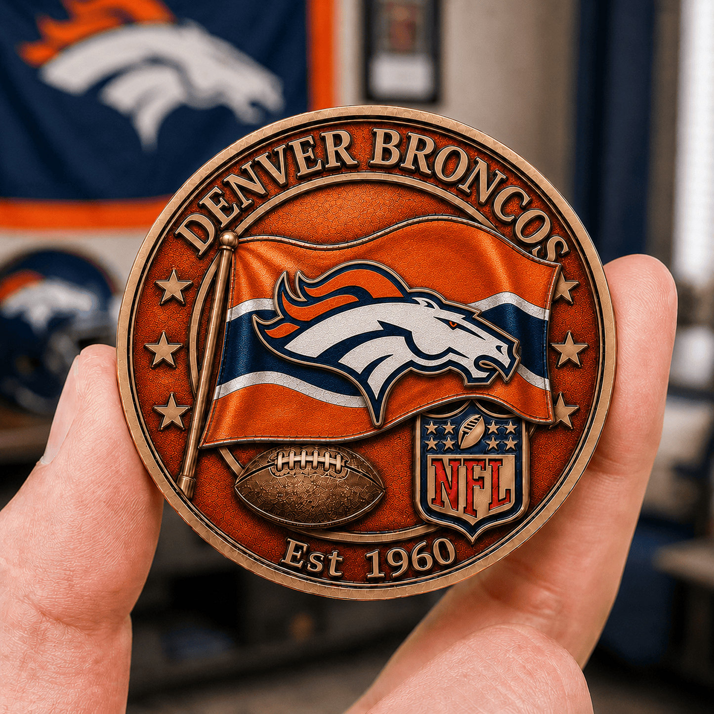 DEN Premium NFL Fan Pride Commemorative Coin 1906
