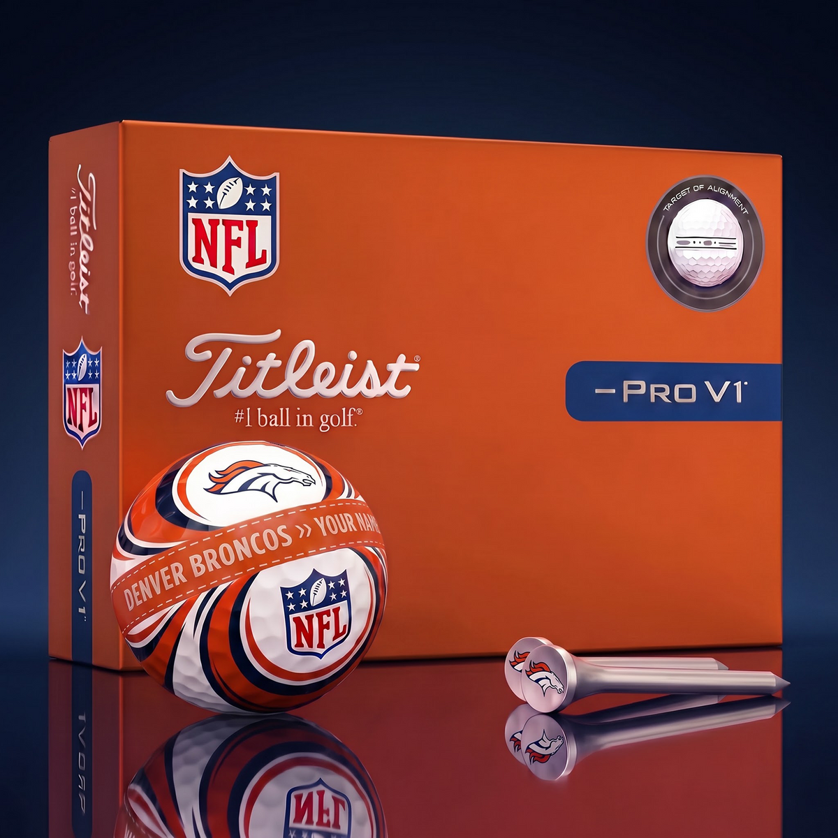 DEN X Luxury NFL Football Golf Ball Set – Personalized Edition