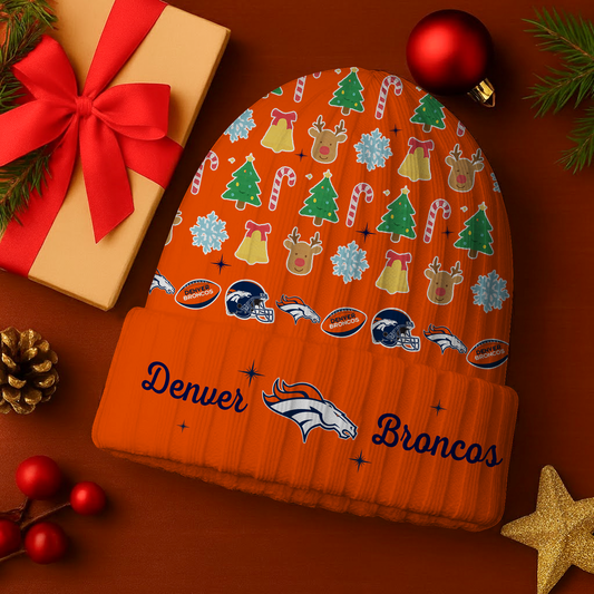 DEN x NFL Christmas Beanie DatND DVT