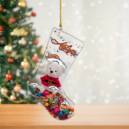 DEN x NFL Christmas Personalized Acrylic Ornament DatND DVT