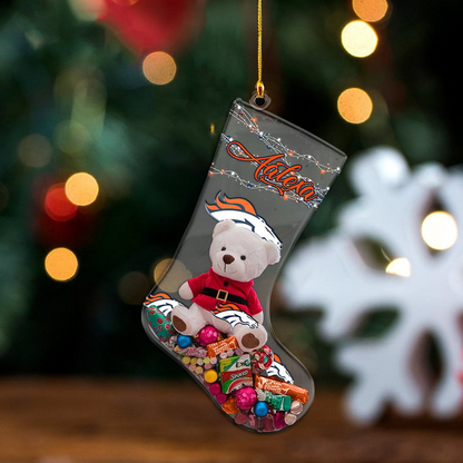 DEN x NFL Christmas Personalized Acrylic Ornament DatND DVT