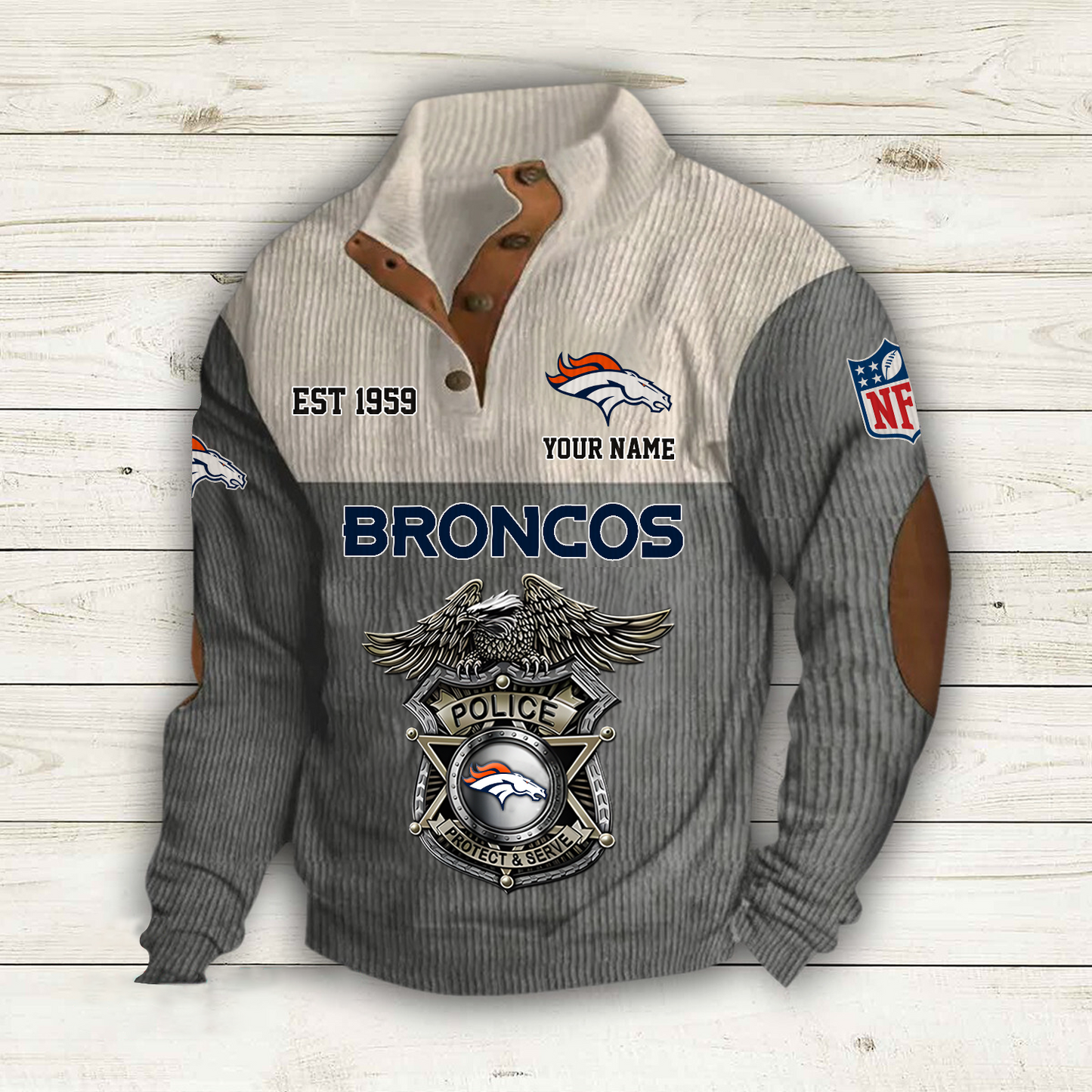 DEN x NFL Custom Name Sport Sweatshirt DatND DVT
