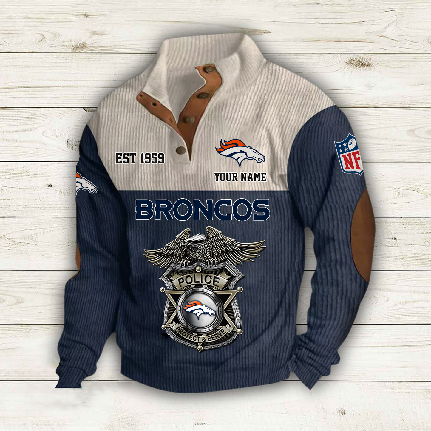 DEN x NFL Custom Name Sport Sweatshirt DatND DVT