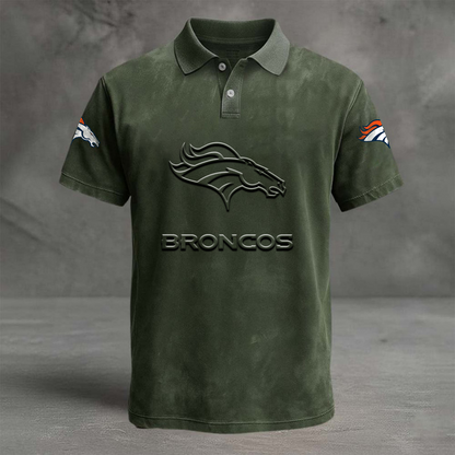 DEN x NFL Embossed Polo Shirt DATND TANTD