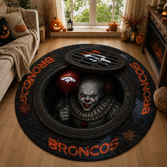 DEN x NFL Halloween IT Rug