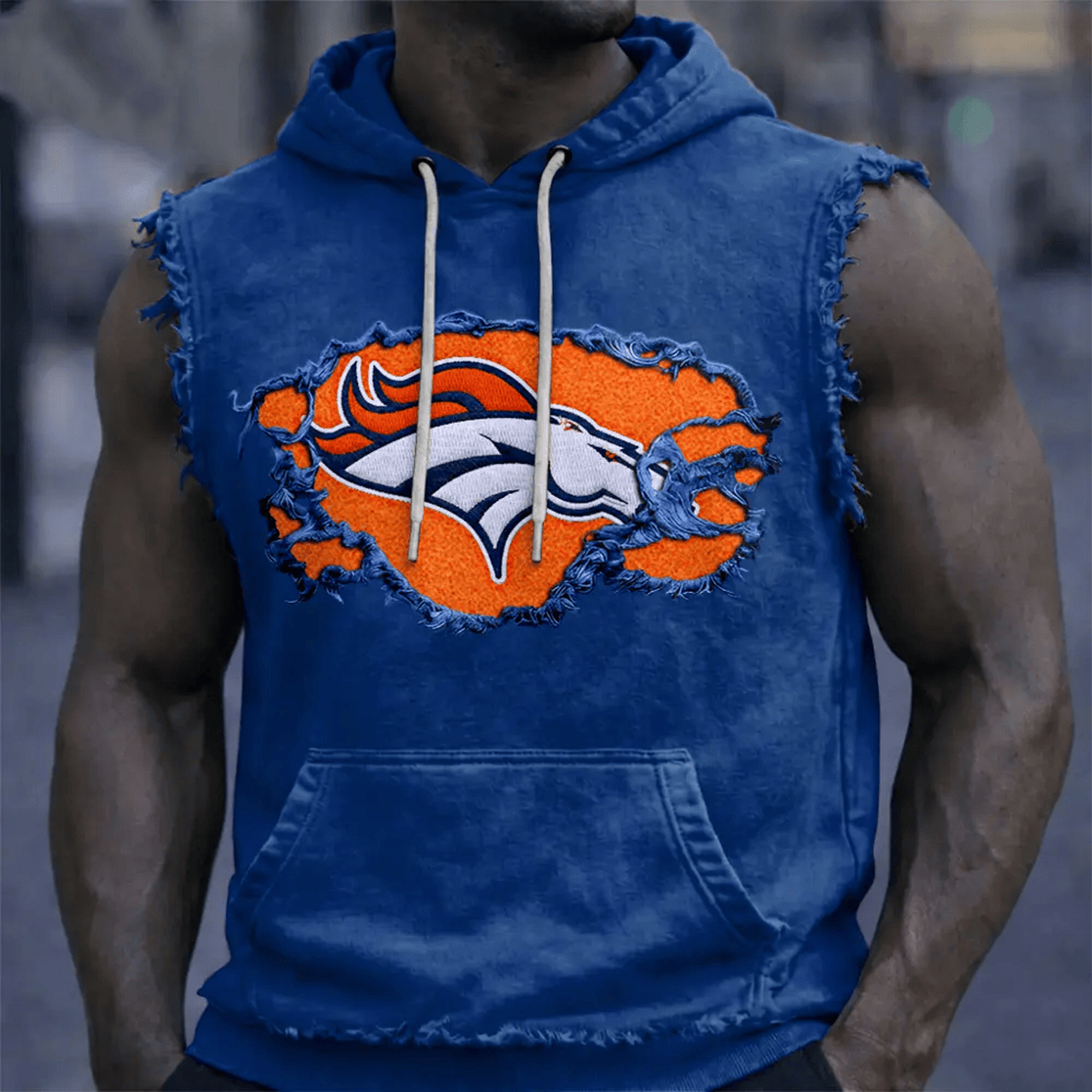 DEN x NFL Menƒ??s Sleeveless Hoodie Tank DATND TANTD 280526