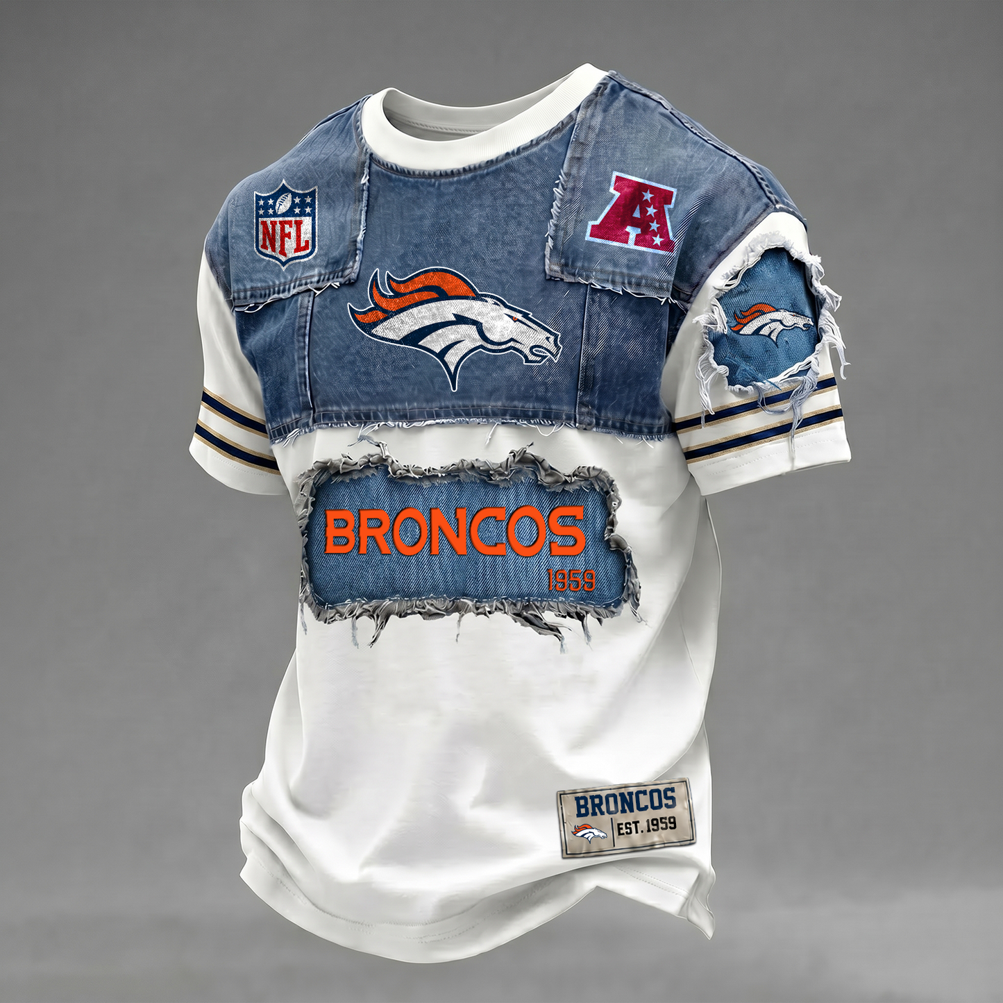 DEN x NFL Patchwork Denim T-Shirt DATND TANTD 080626