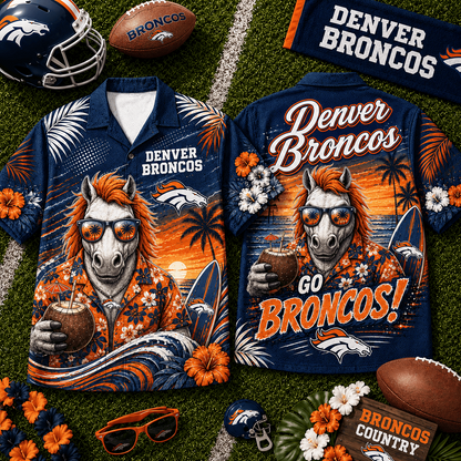 DEN x NFL Premium Beach Vibes Hawaiian Shirt