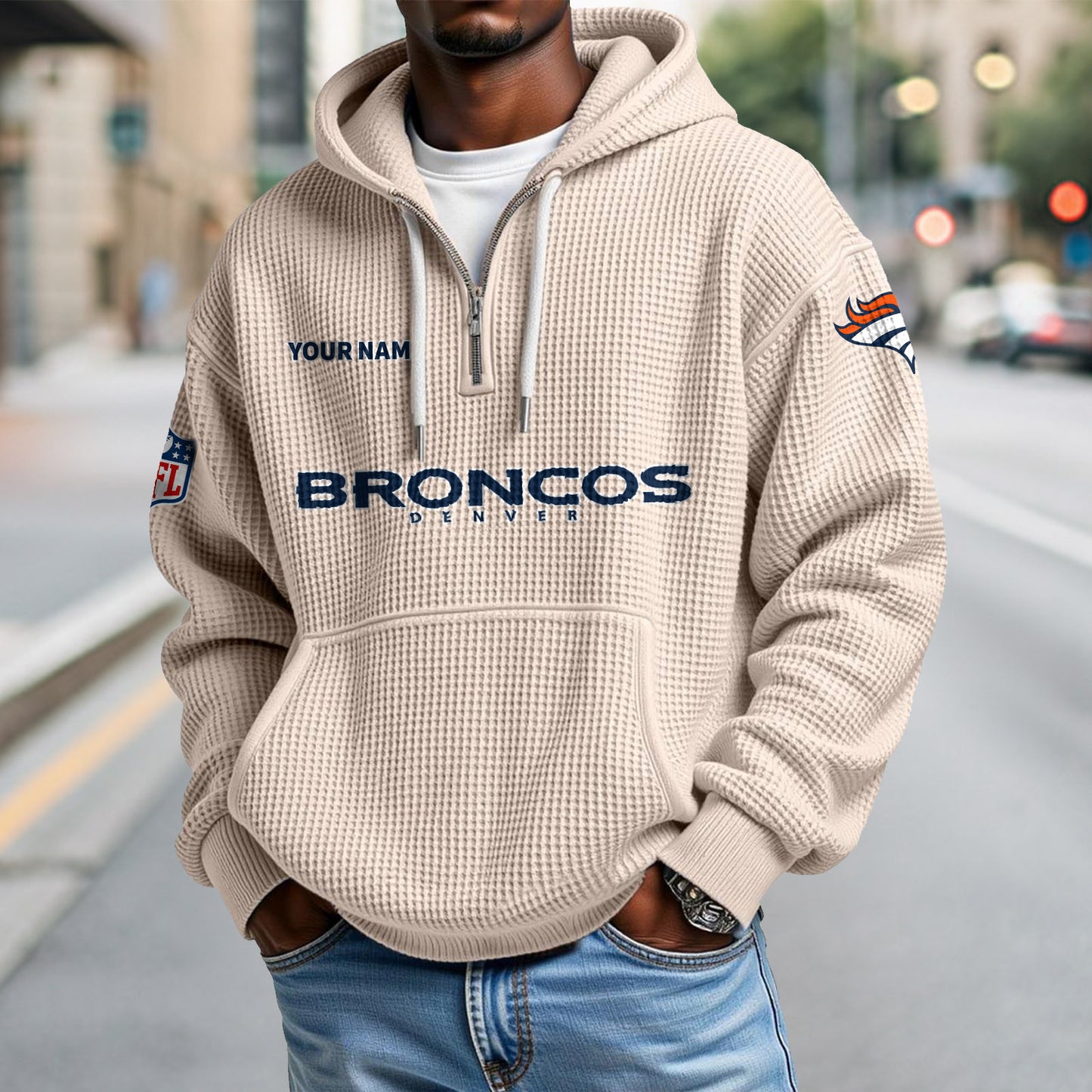 DEN x NFL Waffle Hoodie DatND DVT