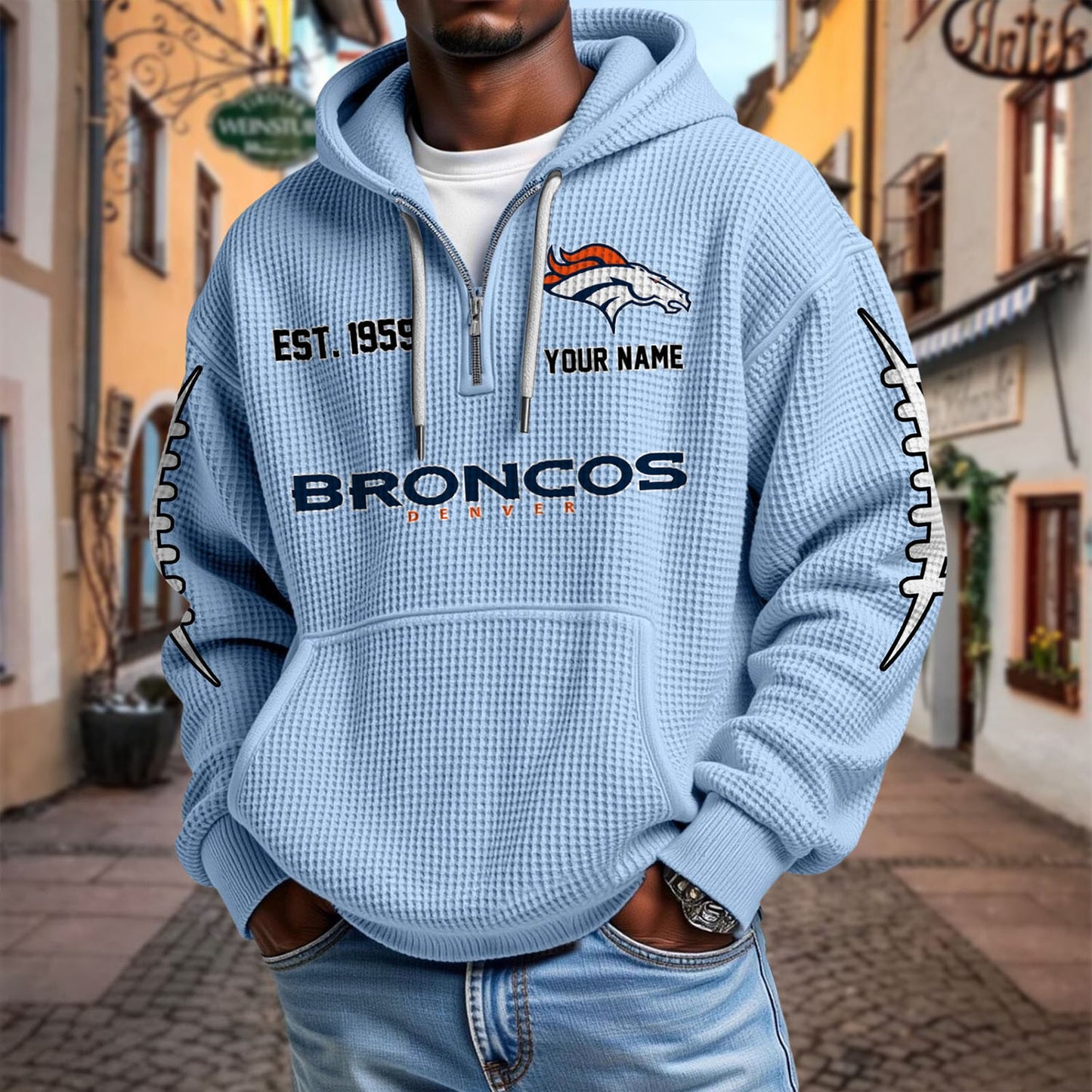 DEN x NFL Waffle Hoodie DatND DVT