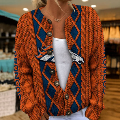 DEN x NFL Women's Cardigan Sweater DatND DVT