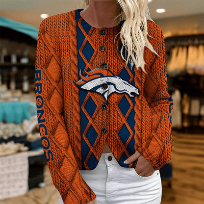 DEN x NFL Women's Cardigan Sweater DatND DVT
