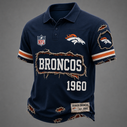 DEN x NFL LUXURY V-Neck T-Shirt 3005 DatND DVT