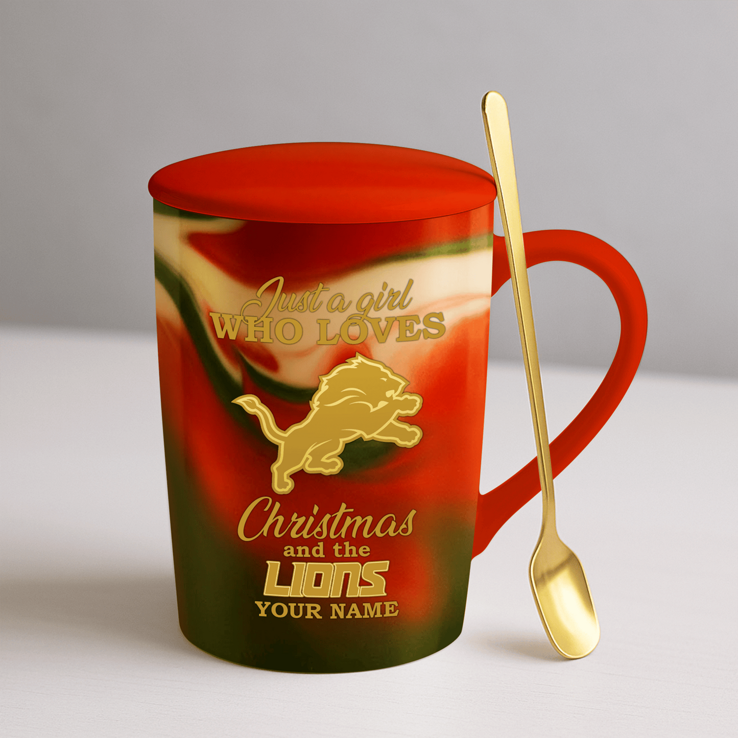 DET x NFL Christmas Ceramic Cup DATND TANTD
