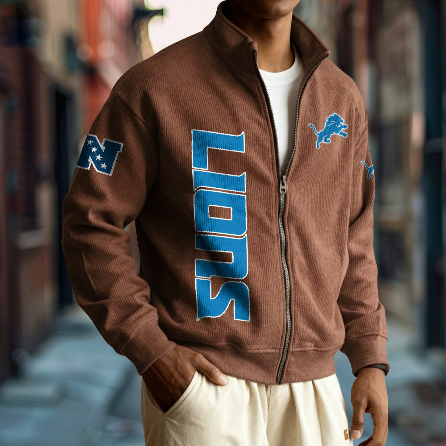 DET x NFL Corduroy Zip-Up Jacket DatND DVT