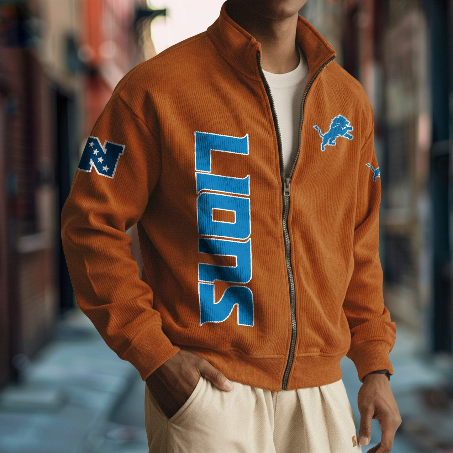 DET x NFL Corduroy Zip-Up Jacket DatND DVT