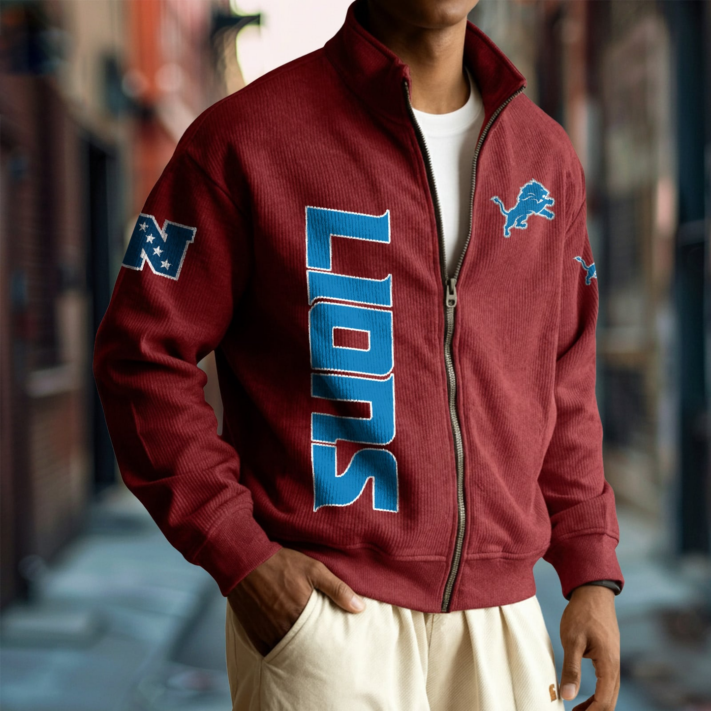 DET x NFL Corduroy Zip-Up Jacket DatND DVT