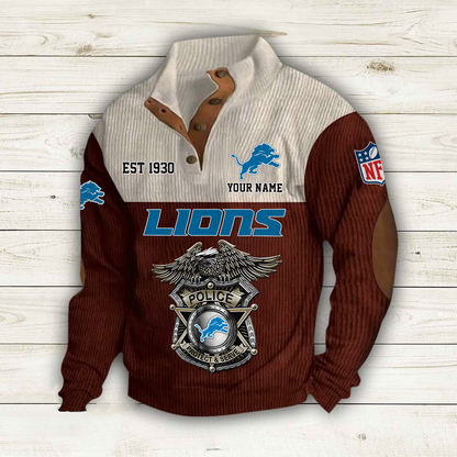 DET x NFL Custom Name Sport Sweatshirt DatND DVT