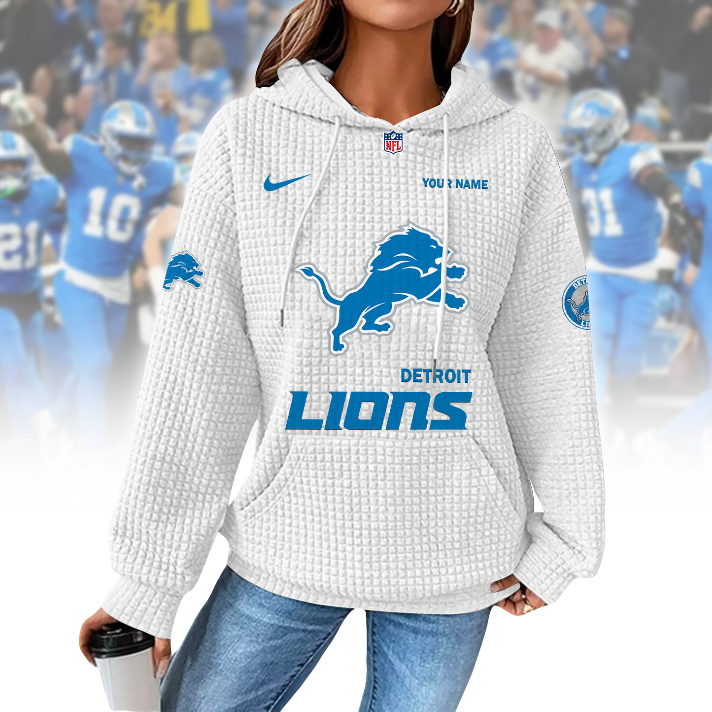 DET x NFL Waffle Hoodie  0310 DatND DVT