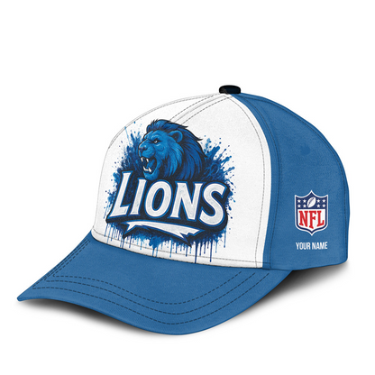DET x NFL Premium Custom Graffiti Team Cap
