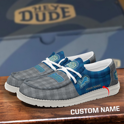 DET x NFL Premium Hey Dude Shoes DATND TANTD