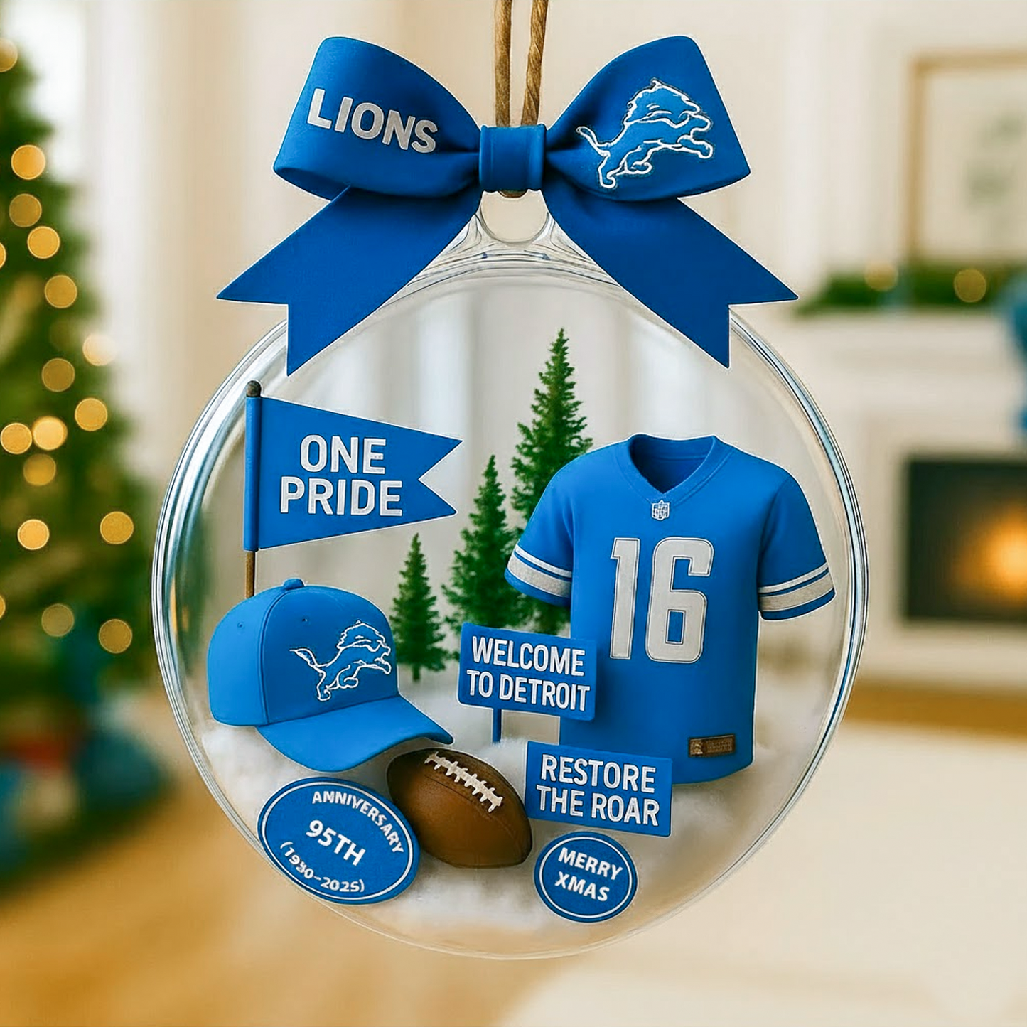 DET x NFL Premium Ornament 1011 DatND DVT