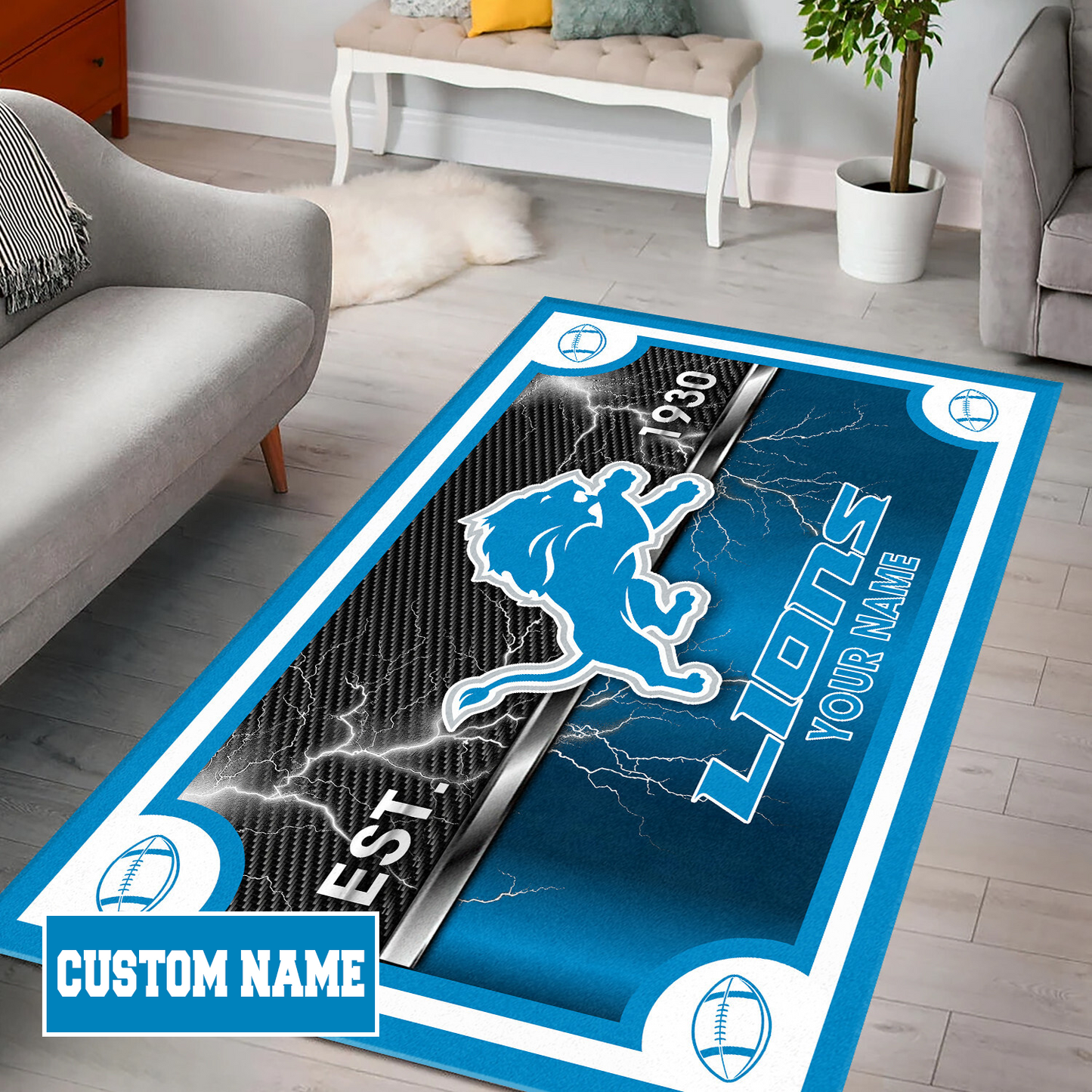 DET x NFL Rug DATND TANTD