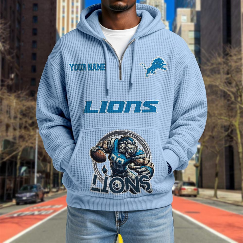 DET x NFL Waffle Hoodie DATND TANTD