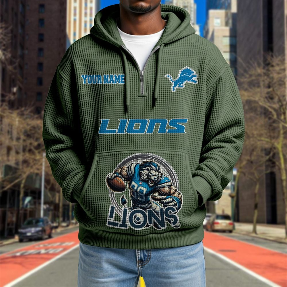 DET x NFL Waffle Hoodie DATND TANTD